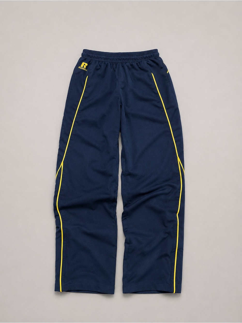 Russell Athletic black Joggers with Yellow Piping